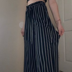 Striped baggy pants very comfortable